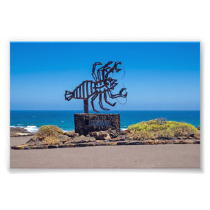 Foto Escultura de Lagosta de César Manrique, Jameos del