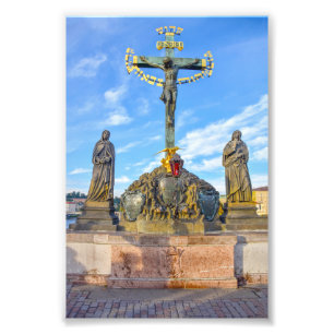 Foto Escultura do Calvário, Ponte Carlos, Praga