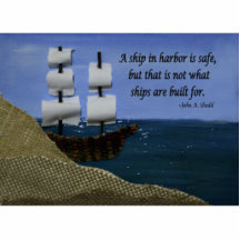 Um navio no porto é seguro