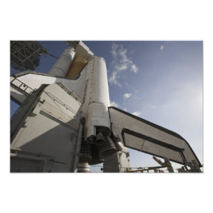 Foto Esforço do vaivém espacial na plataforma de