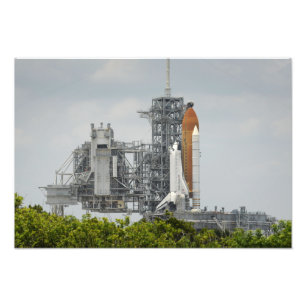 Foto Esforço do vaivém espacial na plataforma de