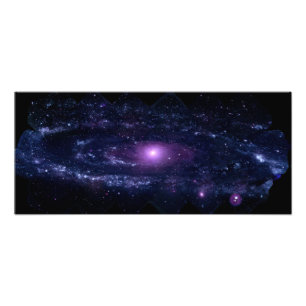 Foto Espaço Ultravioleta Roxo Andromeda Galáxia