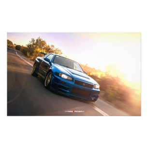 Foto Especs. Nur da skyline de Nissan GT-R R34 em
