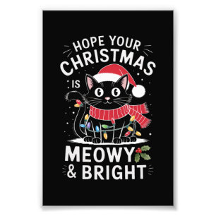 Foto Espero que o seu Natal seja Feliz e Brilhante Gato