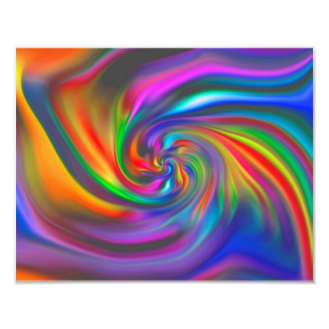 Foto Espirais de fundo abstrato Soft II (Frente)
