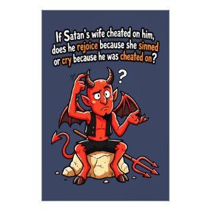 Foto Esposa Infiel de Satanás Piada do Diabo Meme Engra