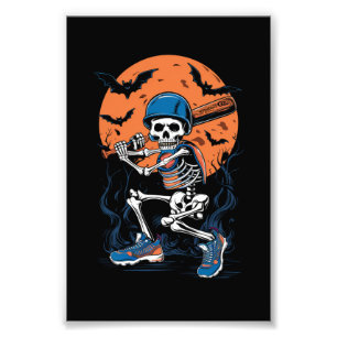 Foto Esqueleto de Beisebol Halloween Beisebol Halloween