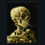 Foto Esqueleto de Fumagem de Van Gogh<br><div class="desc">Foto Impressão com a pintura a óleo de Vincent van Gogh Crânio de um esqueleto com cigarro queimado (1885-86). Um presente excelente para fãs do Poste-impressionismo e da arte holandesa!</div>