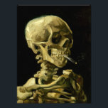 Foto Esqueleto de Fumagem de Van Gogh<br><div class="desc">Foto Impressão com a pintura a óleo de Vincent van Gogh Crânio de um esqueleto com cigarro queimado (1885-86). Um presente excelente para fãs do Poste-impressionismo e da arte holandesa!</div>