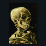 Foto Esqueleto de Fumagem de Van Gogh<br><div class="desc">Foto Impressão com a pintura a óleo de Vincent van Gogh Crânio de um esqueleto com cigarro queimado (1885-86). Um presente excelente para fãs do Poste-impressionismo e da arte holandesa!</div>