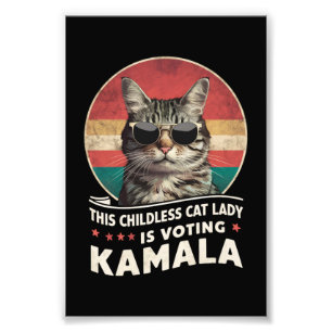 Foto Esta Dona de Gatos sem Filhos está Votando Kamala