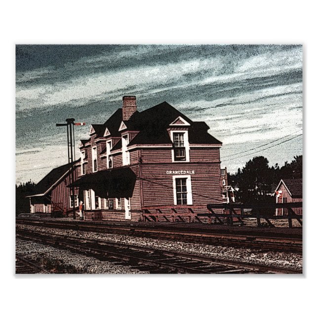 Foto Estação Ferroviária de Cape Breton Nova Scotia (Frente)