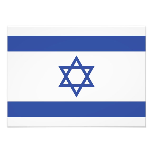 Foto Estado de Israel Bandeira, Estrela do Judaísmo Dav (Frente)
