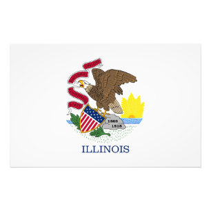 Foto Estado do Illinois Flag EUA