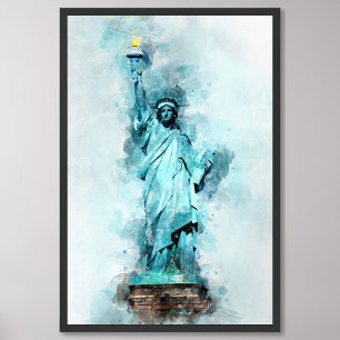 Foto Estátua da Liberty Watercolor