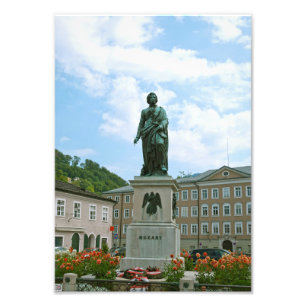 Foto Estátua de Mozart em Salzburgo