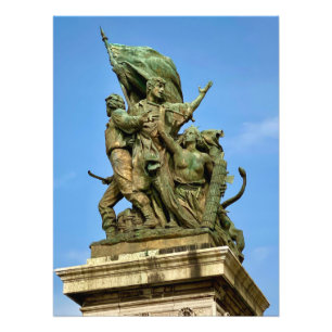 Foto Estátua do Monumento Victor Emmanuel II em Roma, I