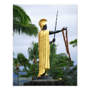Foto Estátua do Rei Havaiano Kamehameha, Vista Lateral