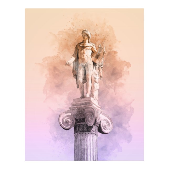 Foto Estátua grega clássica de Apollo (Frente)