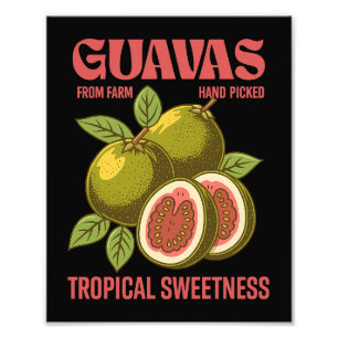 Foto Estilo de Arte Gráfica Comercial da Fruta de Guava