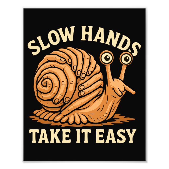 Foto Estilo de Caracol de Arte Simulada à Mão (Frente)