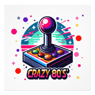 Foto estilo louco dos anos 80