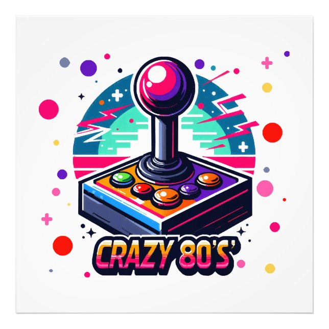 Foto estilo louco dos anos 80 (Frente)