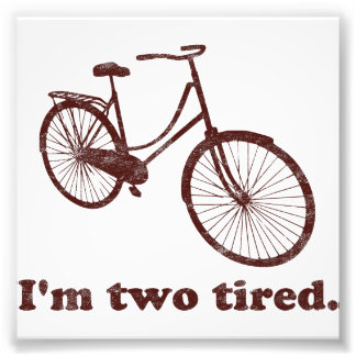 Foto Estou cansado, cansado, Bicicleta Sonolenta