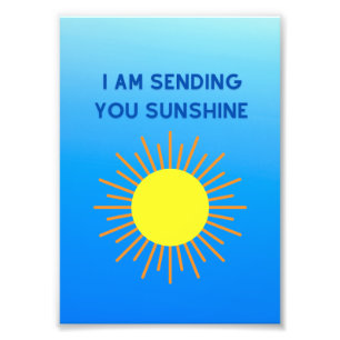 Foto Estou te enviando Sunshine, fique bem com o Impres
