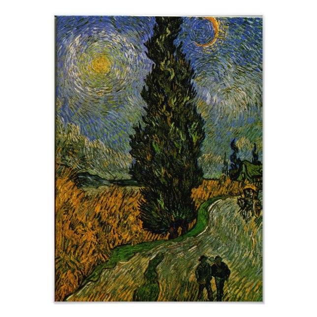 Foto Estrada rural em Provença - Van Gogh (Frente)
