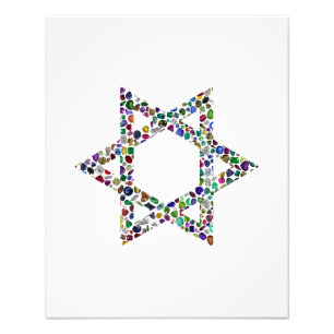 Foto Estrela de David feita com Gemstones em Todas as C