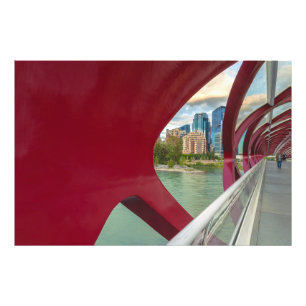 Foto Estrutura da ponte de paz Calgary e Vista de paisa