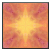 ET Sunset Star 12x12 Inch Square Poster Paper