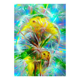 Foto Eteal Dandelions em Neon Dreamscape