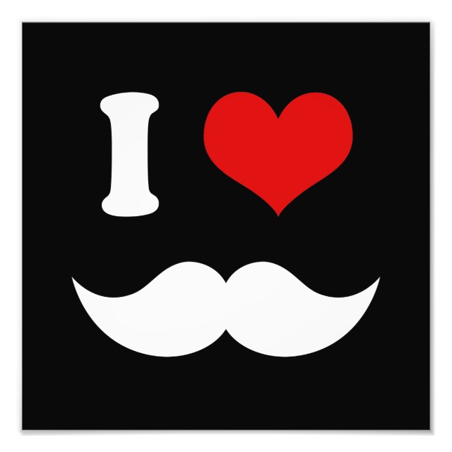 Foto Eu Adoro Bigodes Brancos (Frente)