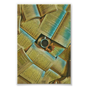 Foto Eu adoro café e livros