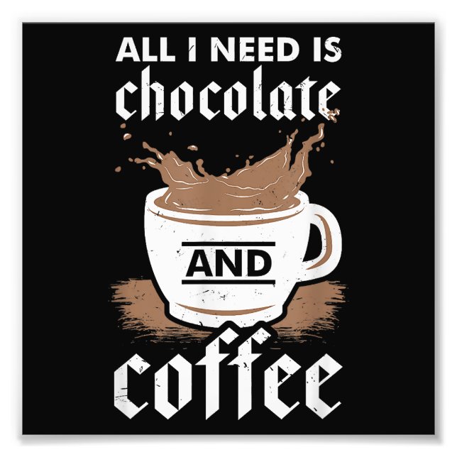 Foto Eu Amo Chocolate E Café (Frente)