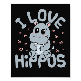 Foto Eu Amo Hippos Cute Hippopotamus Lover