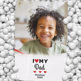 Foto Eu Amo Meu Pai Nome de Golfista Personalizado