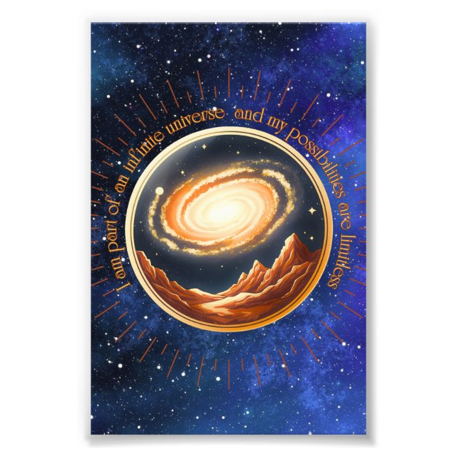 Foto Eu faço parte de um universo infinito (Frente)