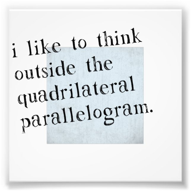 Foto Eu Gosto De Pensar Fora Da Caixa (Frente)