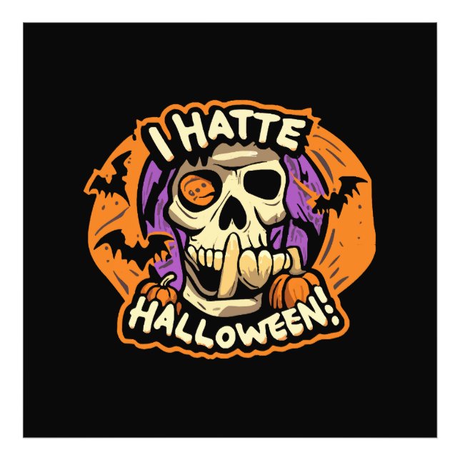 Foto eu odeio halloween (Frente)