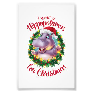 Foto Eu Quero Um Hippopotamus Para O Natal Hippo