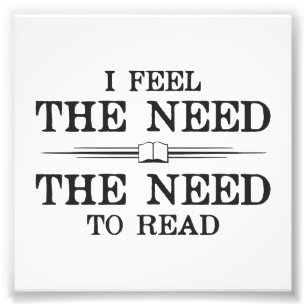 Foto Eu sinto a necessidade de ler
