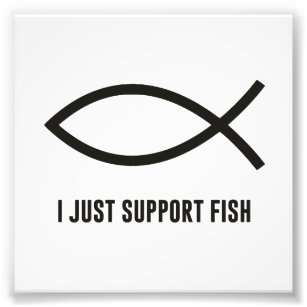 Foto Eu só apoio o símbolo de iscas de peixe