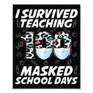 Foto Eu Sobrevivi Ao Ensino 100 Dias Escolares Mascarad