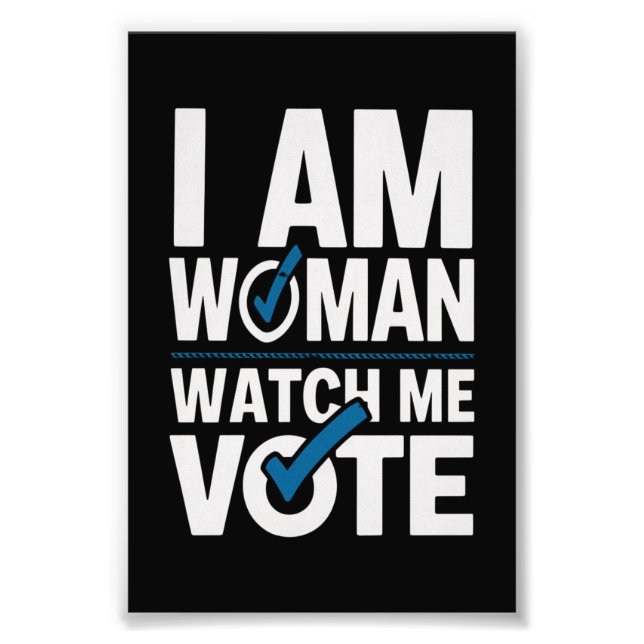 Foto Eu Sou Mulher Veja Me Votar Vintage  (Frente)