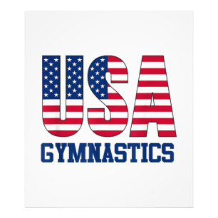 Foto EUA com American Flag Gymnastics Sports