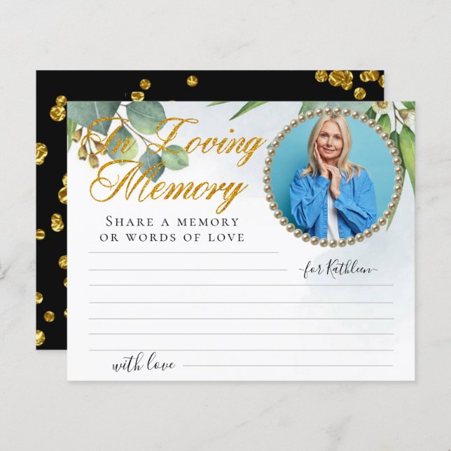 Foto Eucalyptus Compartilha um Cartão Funeral de M (Frente/Verso)