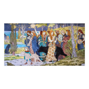 Foto Eugene Grasset - Painel Decorativo Harmonia